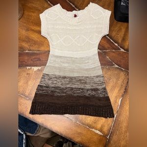 knitted coffee dress